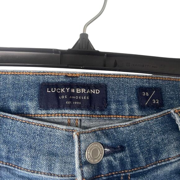 Lucky Brand Men's Size 38 X 32 Medium Wash 410 Athletic Slim Jeans - Picture 10 of 11